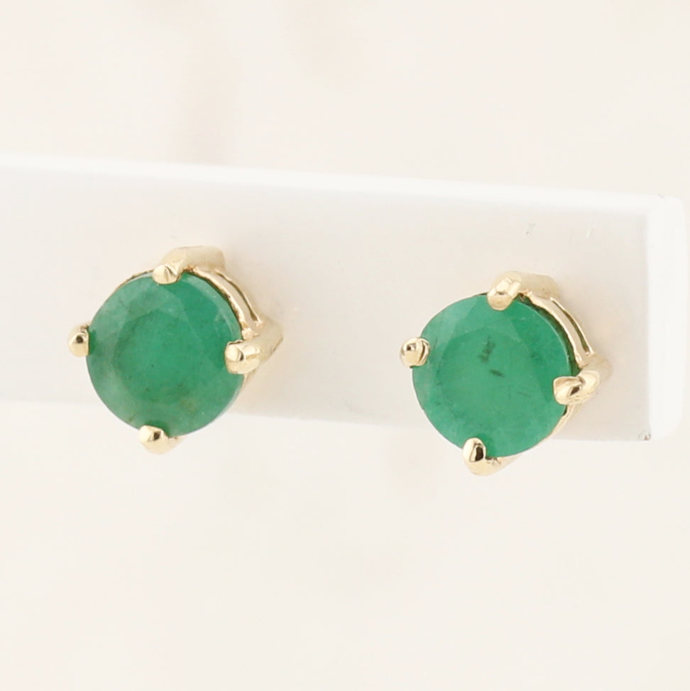 Emerald Stud Earrings