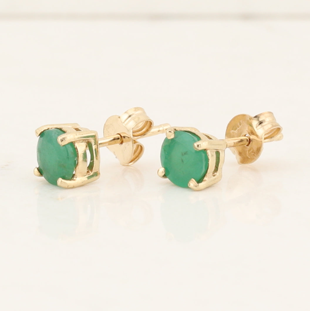 Emerald Stud Earrings