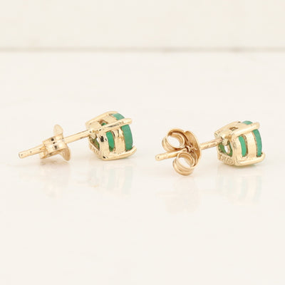 Emerald Stud Earrings