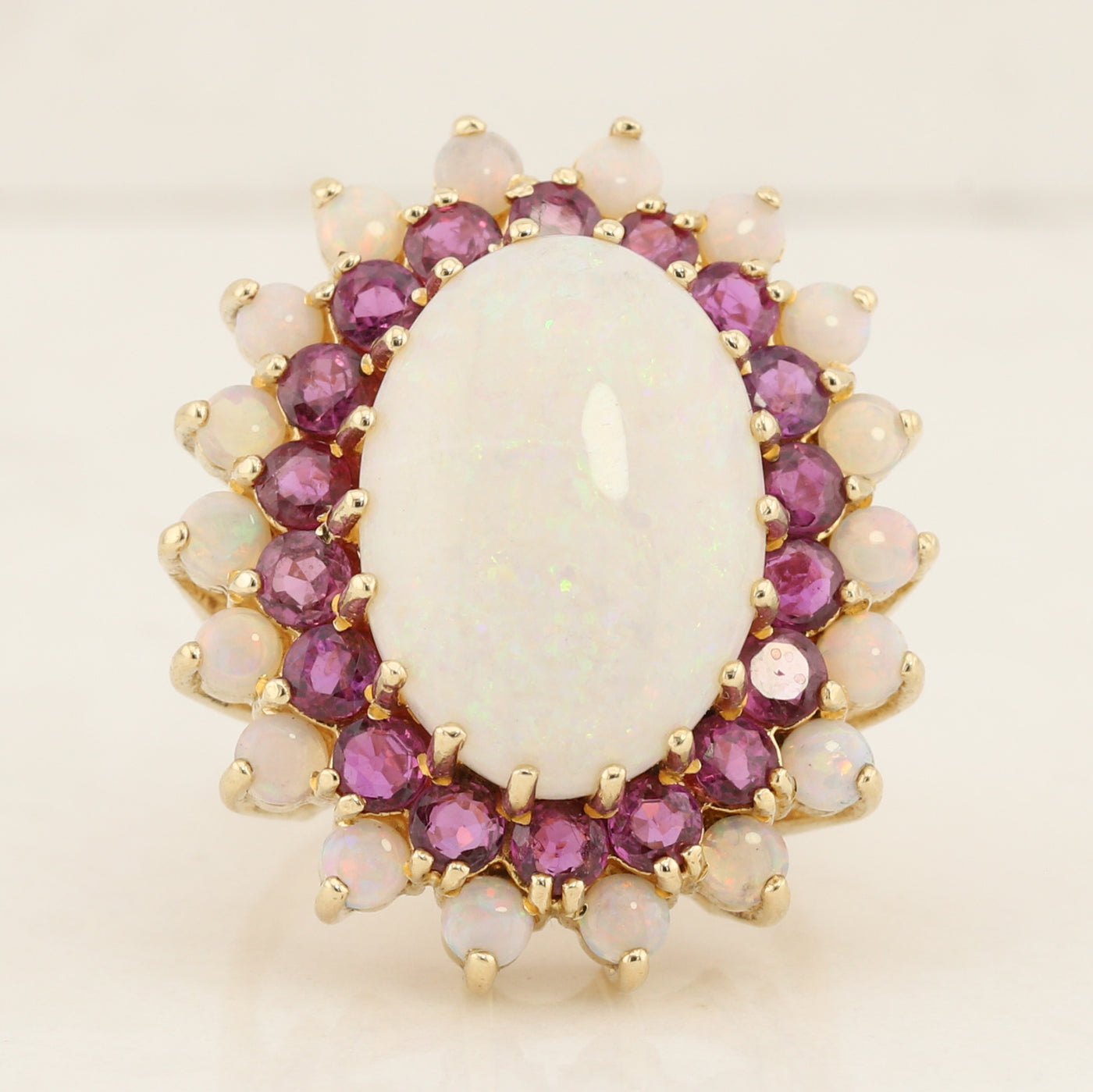Opal and Ruby Ring