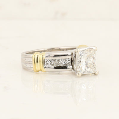 2 Tone Diamond Ring