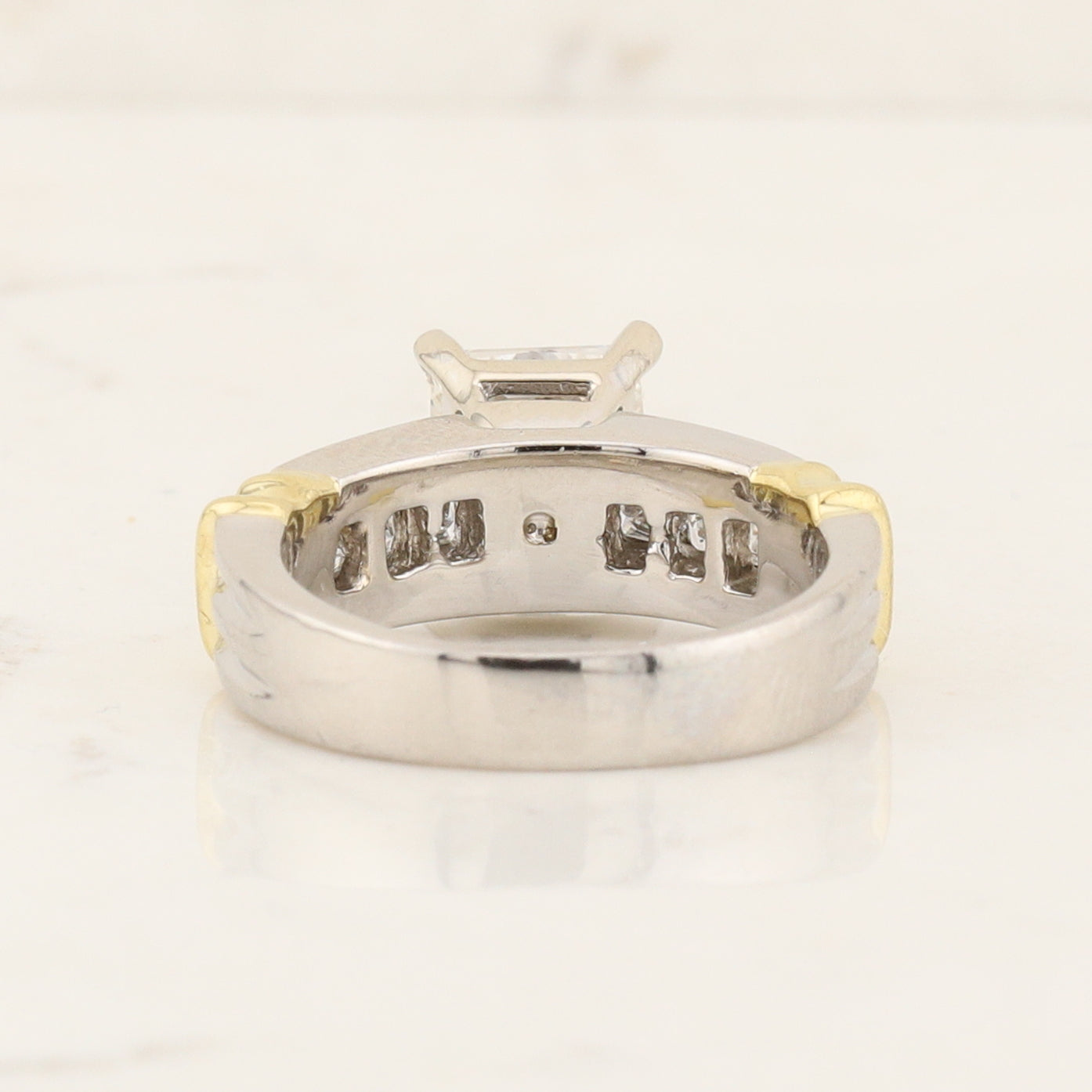 2 Tone Diamond Ring