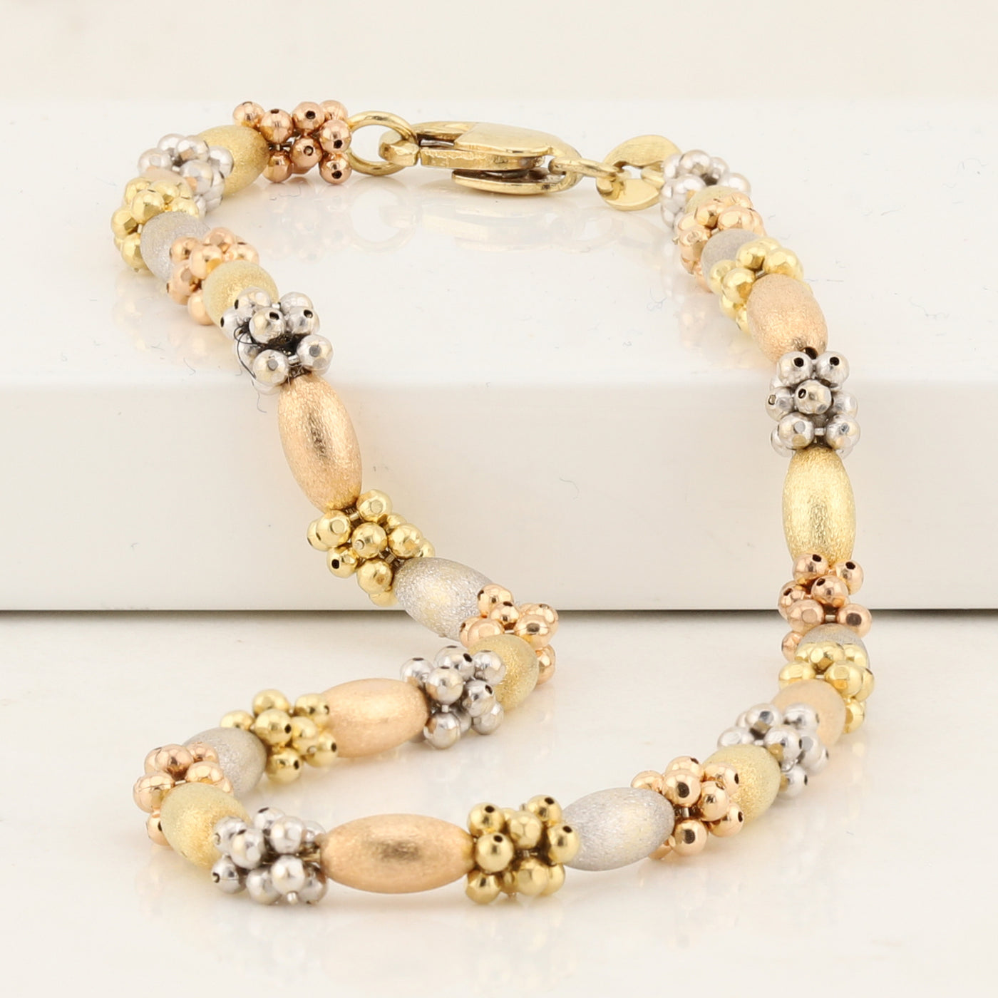 Tri Colour Bead Bracelet