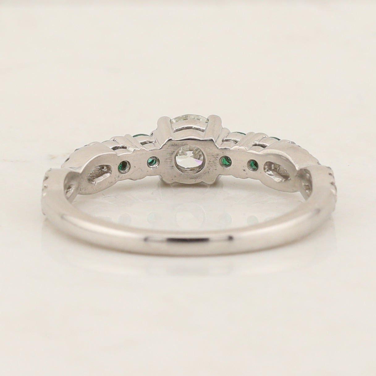Diamond & Emerald Ring