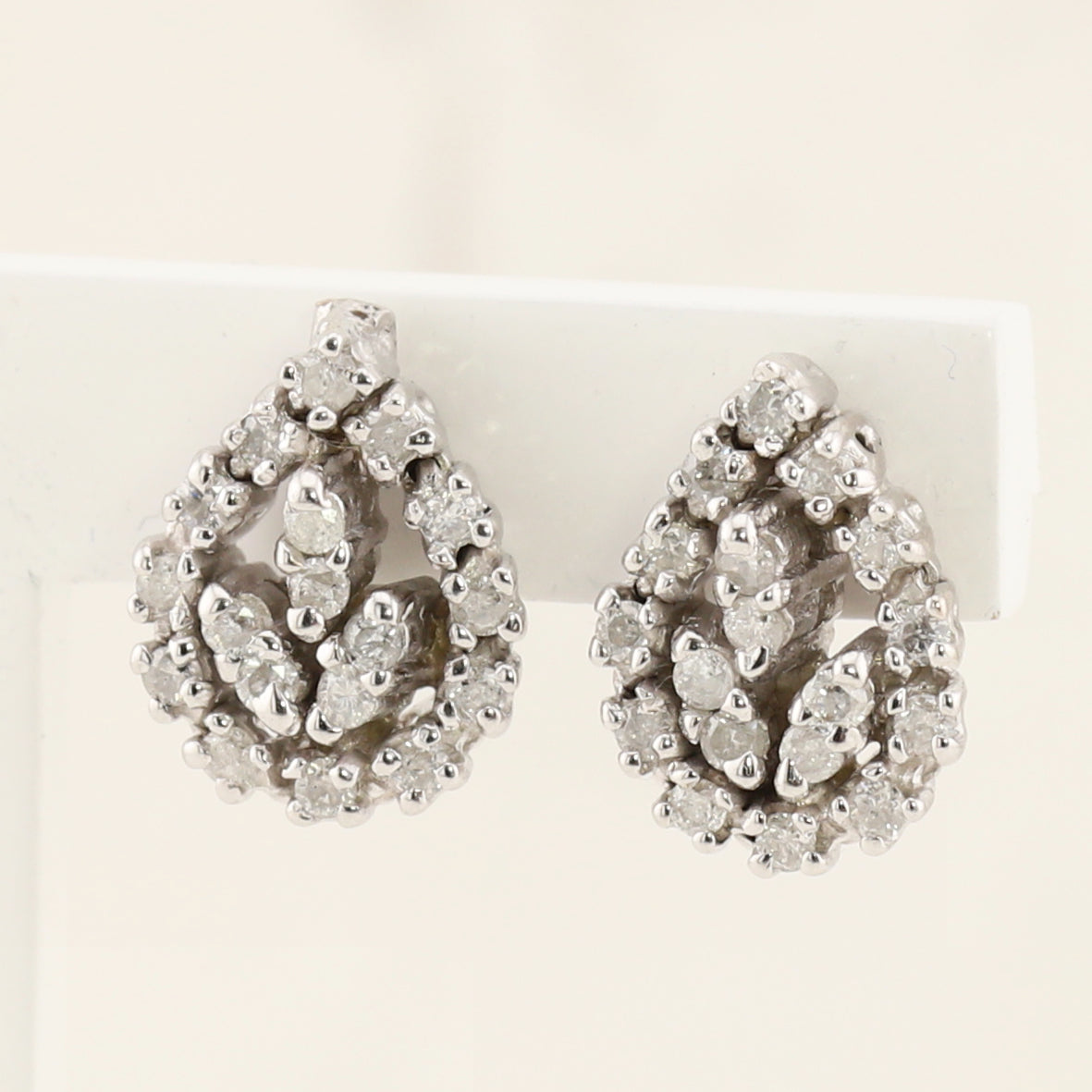 Diamond Halo Earrings