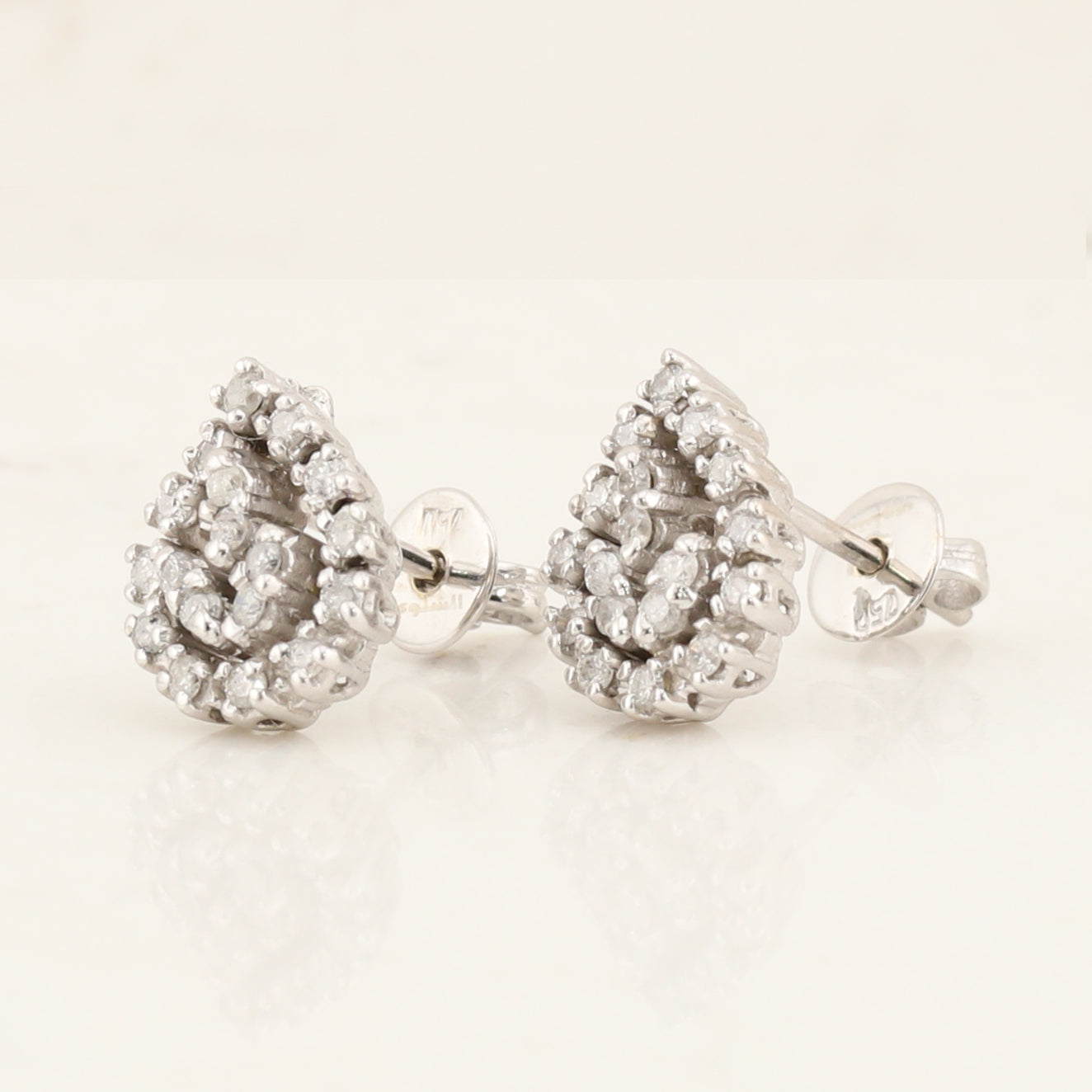 Diamond Halo Earrings