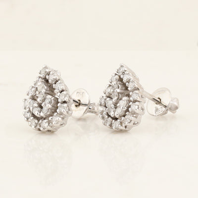 Diamond Halo Earrings
