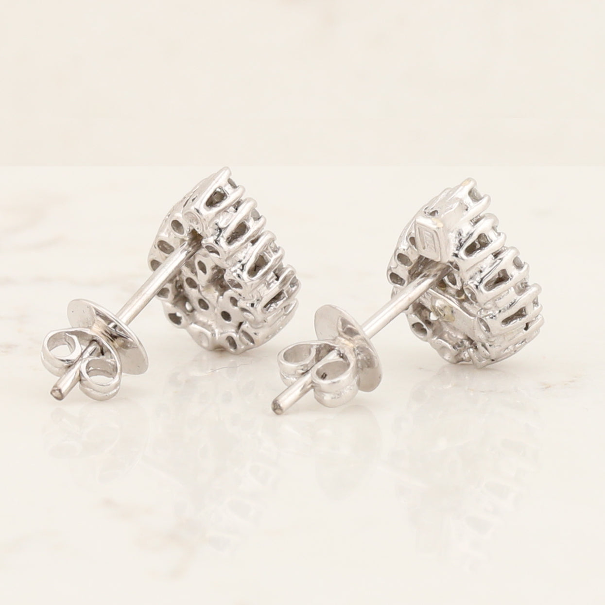 Diamond Halo Earrings