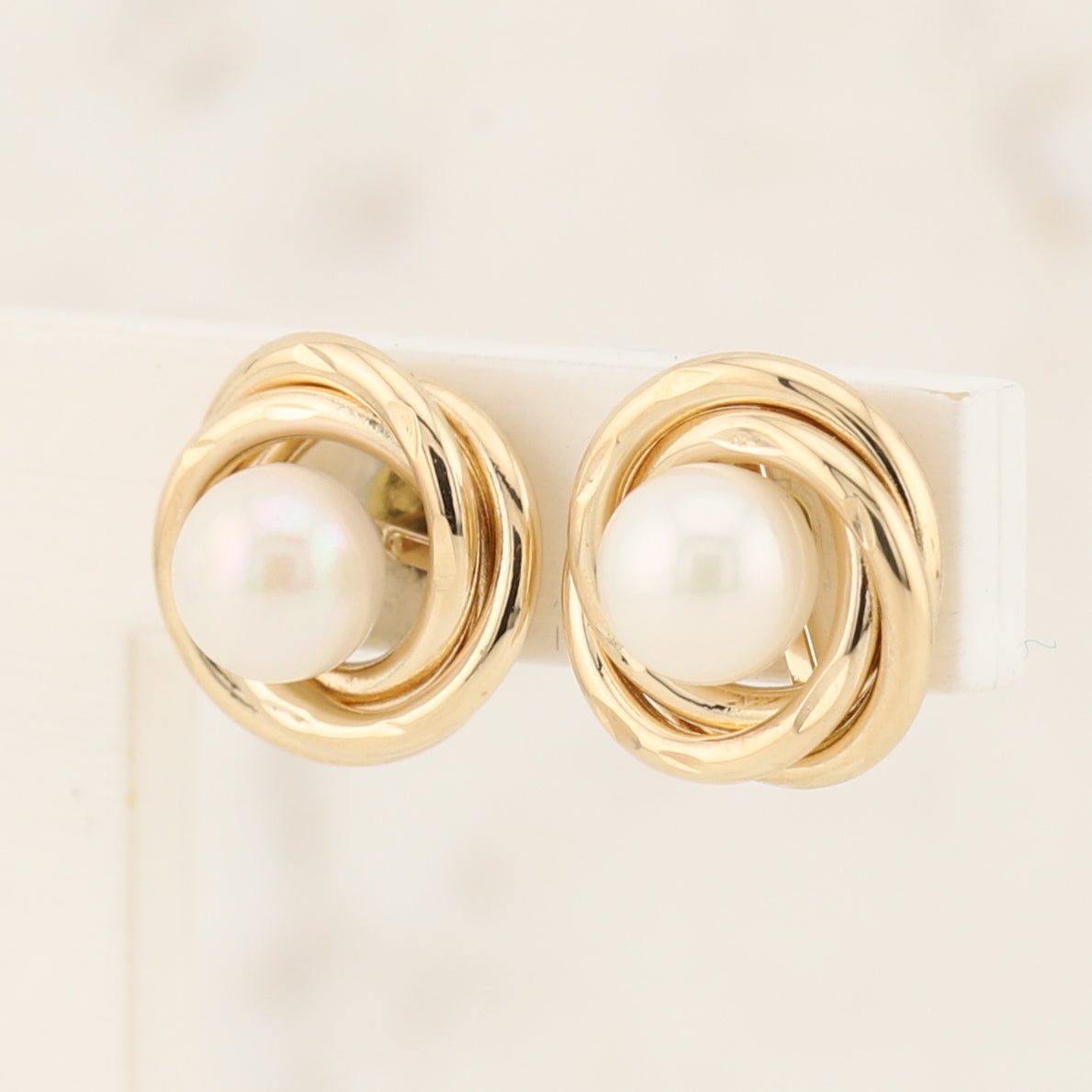 Love Knot Pearl Earrings