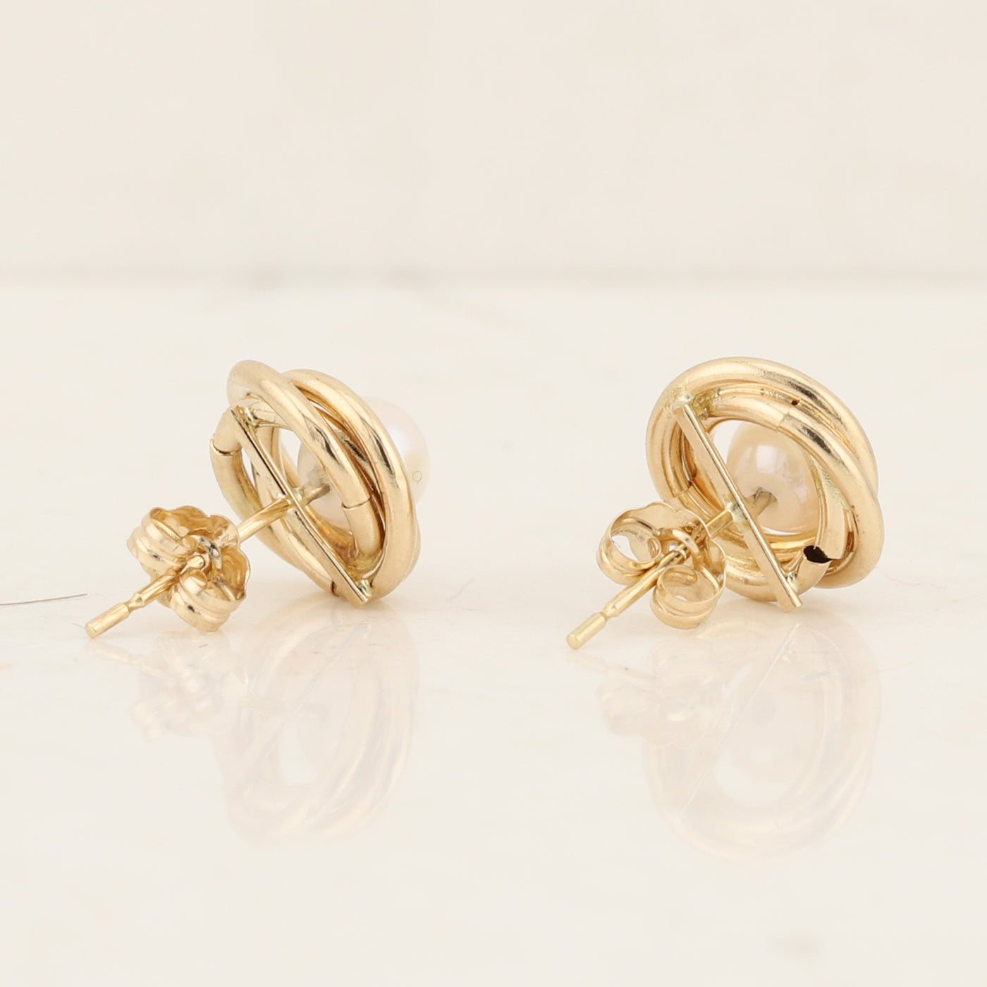 Love Knot Pearl Earrings