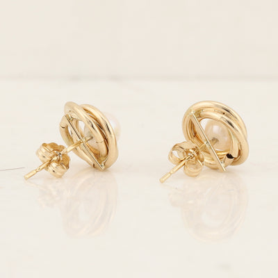 Love Knot Pearl Earrings