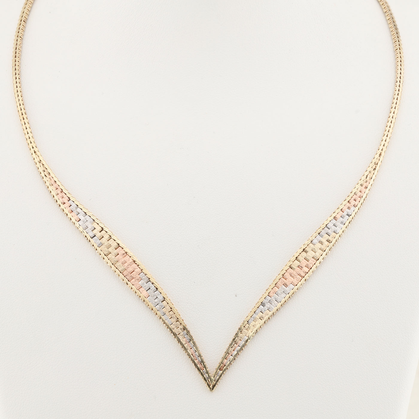 Cleopatra Style Tri Colour Necklace
