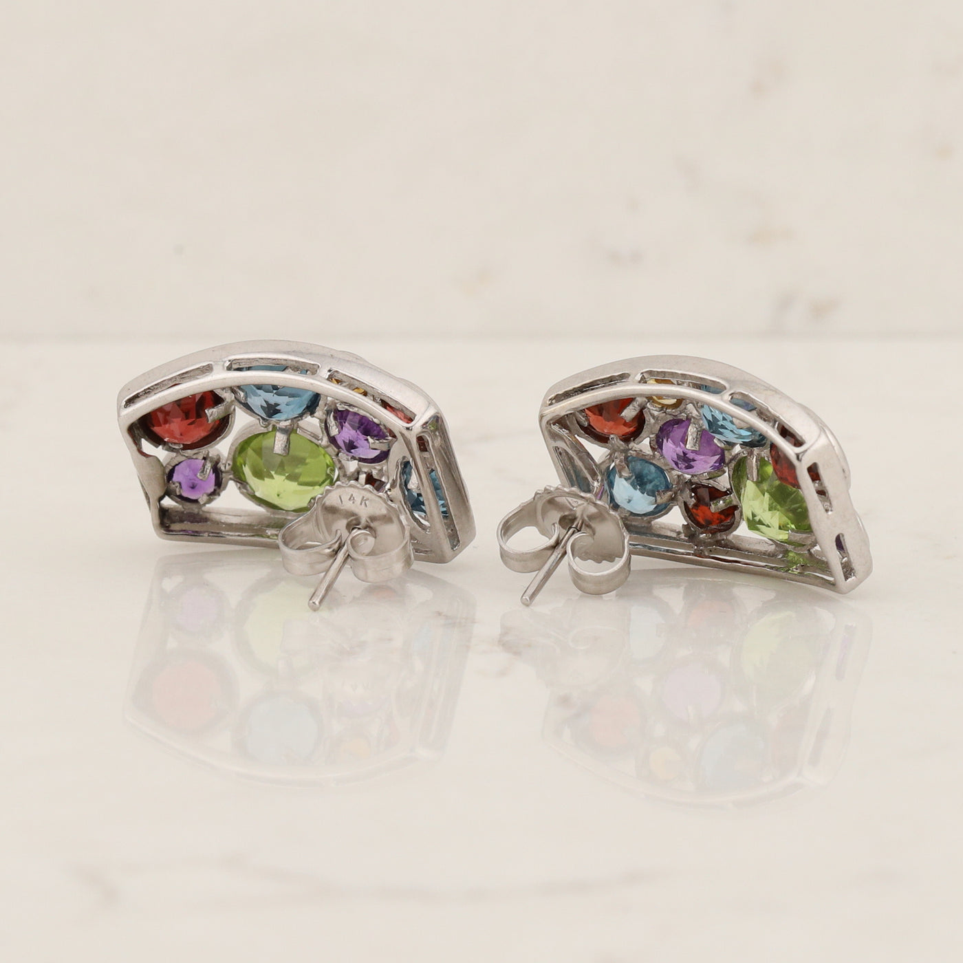 Multi Gem Earrings