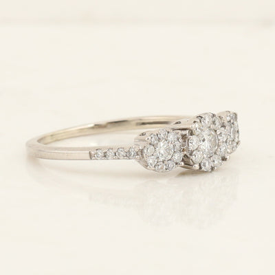 Diamond Cluster Ring