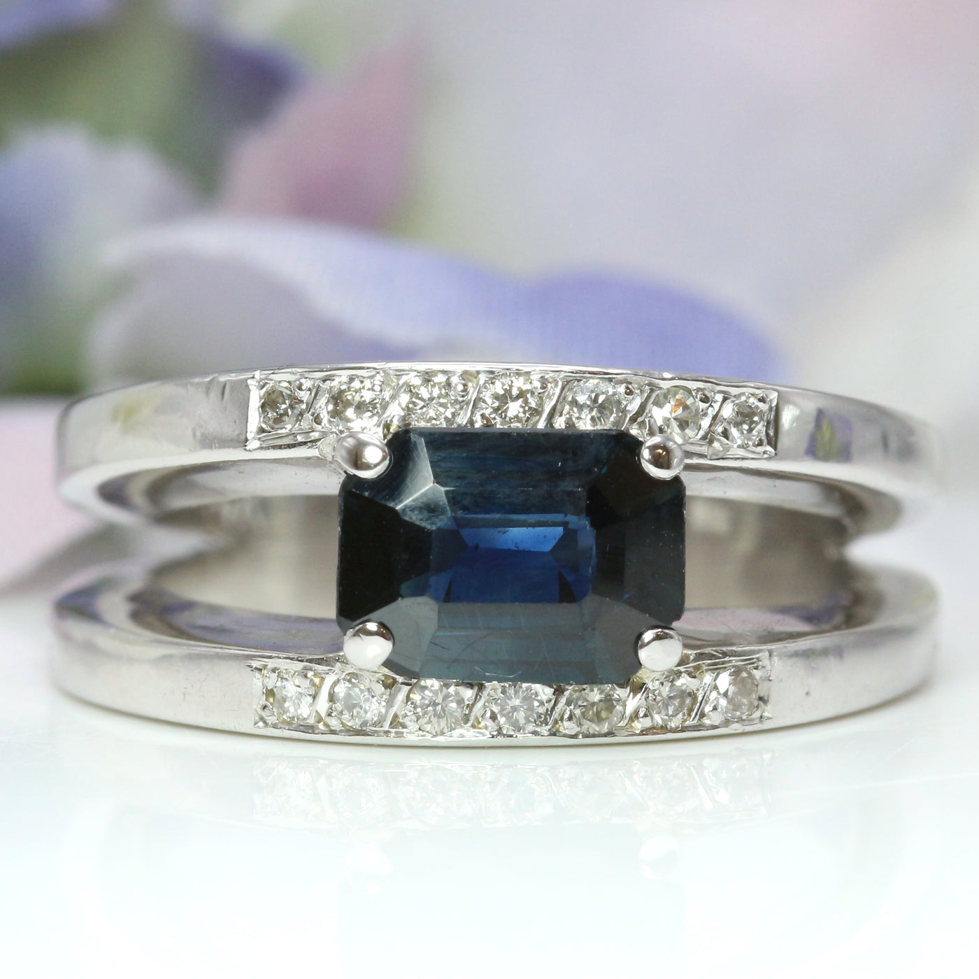Sapphire & Diamond Ring