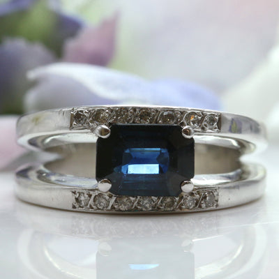 Sapphire & Diamond Ring