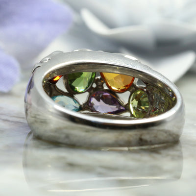 Multi Coloured Stone Ring