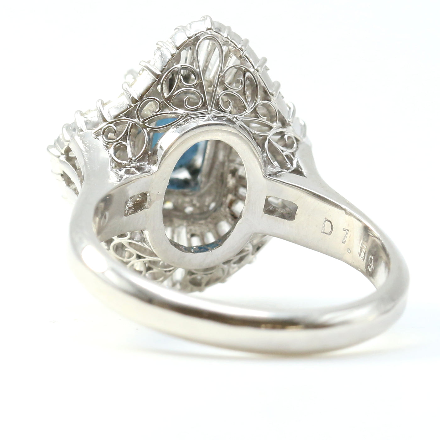 Sapphire & Diamond Ballerina Ring
