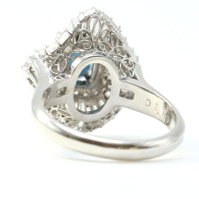Sapphire & Diamond Ballerina Ring