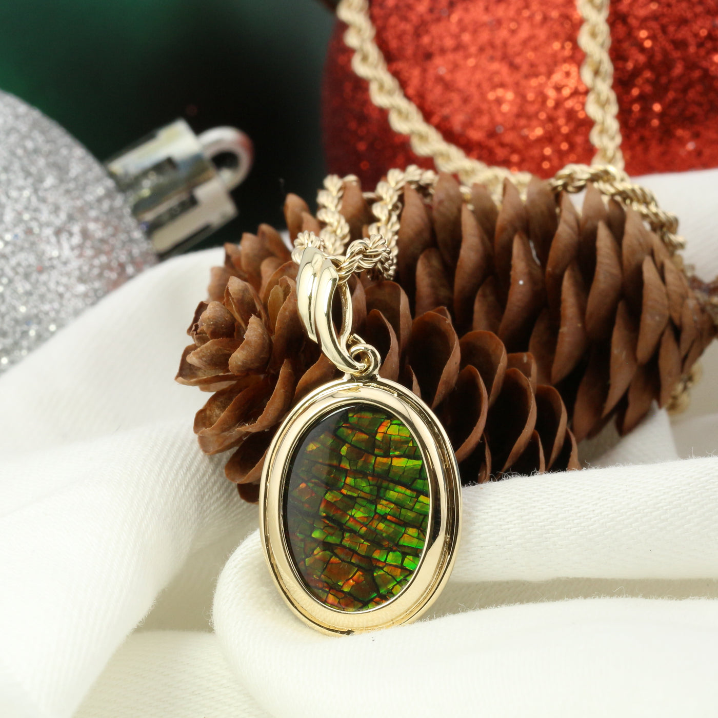 Ammolite Pendant and Chain