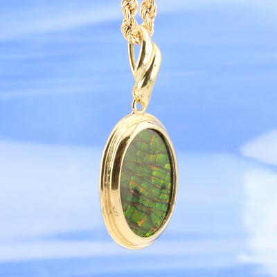 Ammolite Pendant and Chain