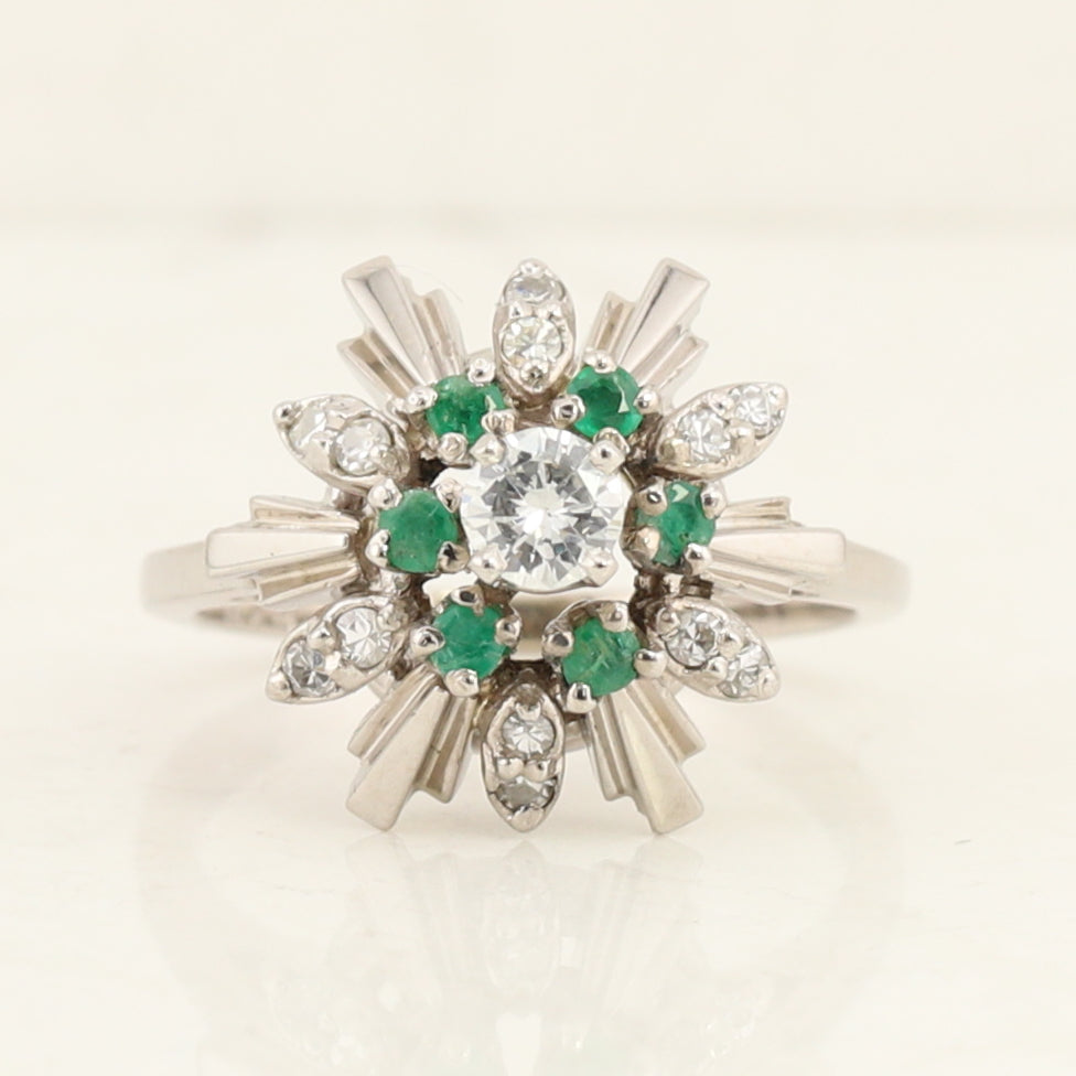Diamond & Emerald Ring
