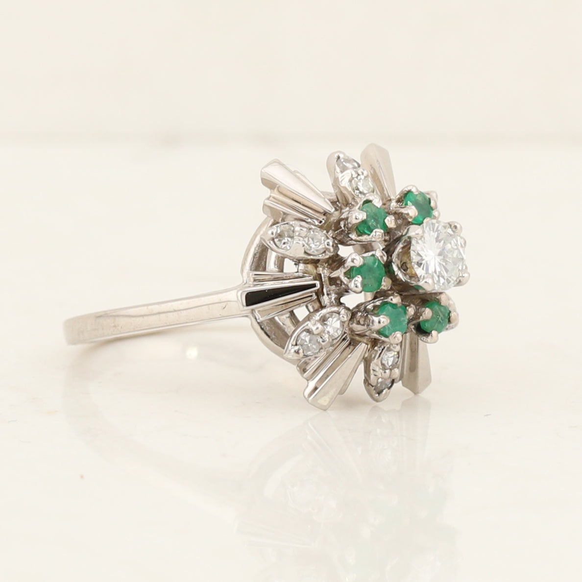 Diamond & Emerald Ring
