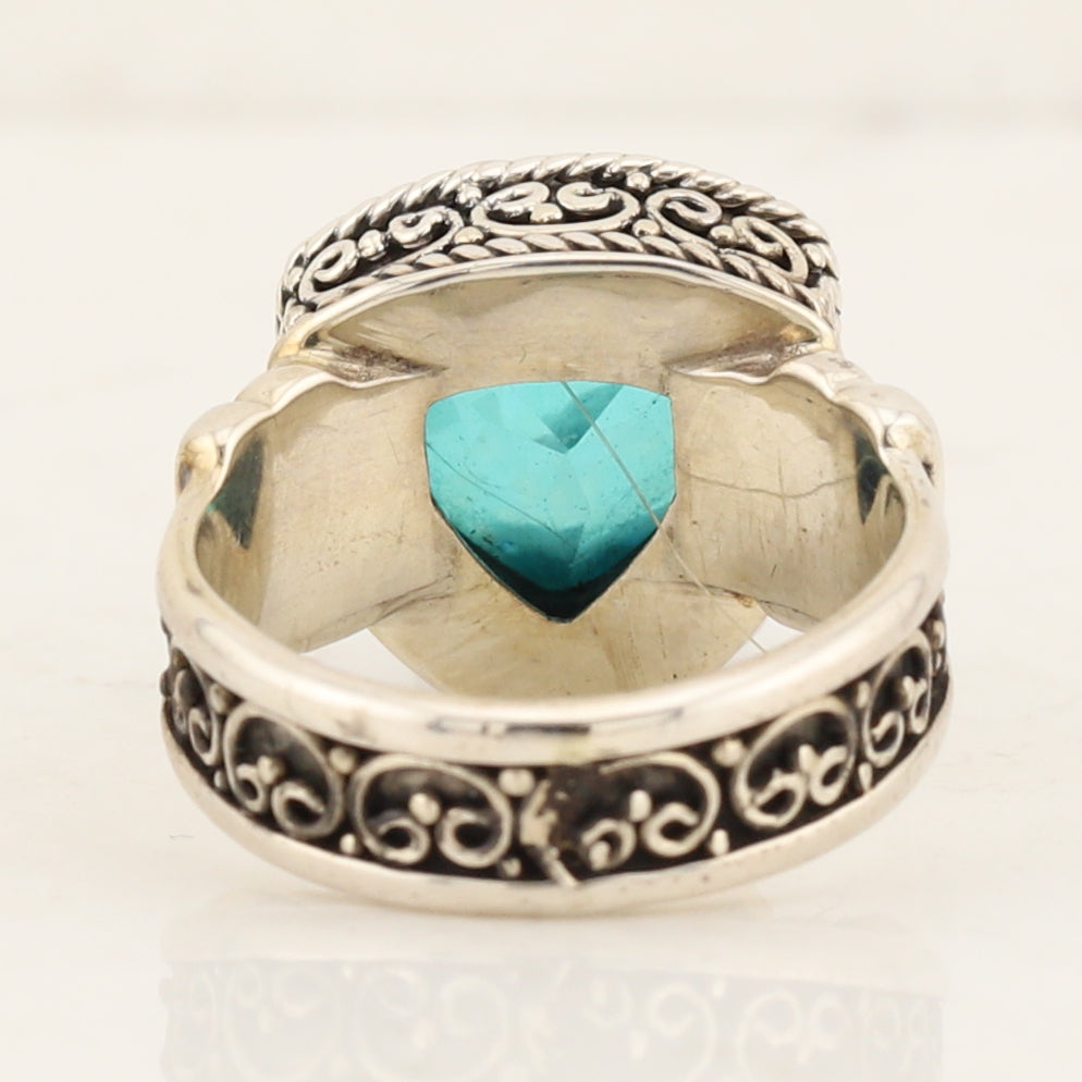 Mystic Blue Topaz Sterling Silver Ring
