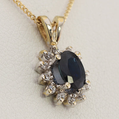 Sapphire Cluster Pendant