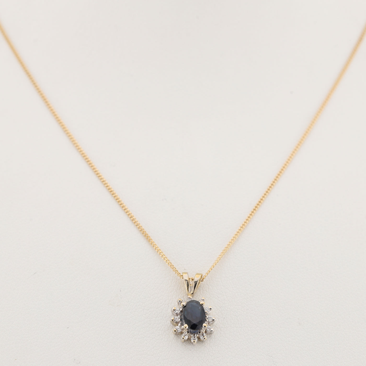 Sapphire Cluster Pendant