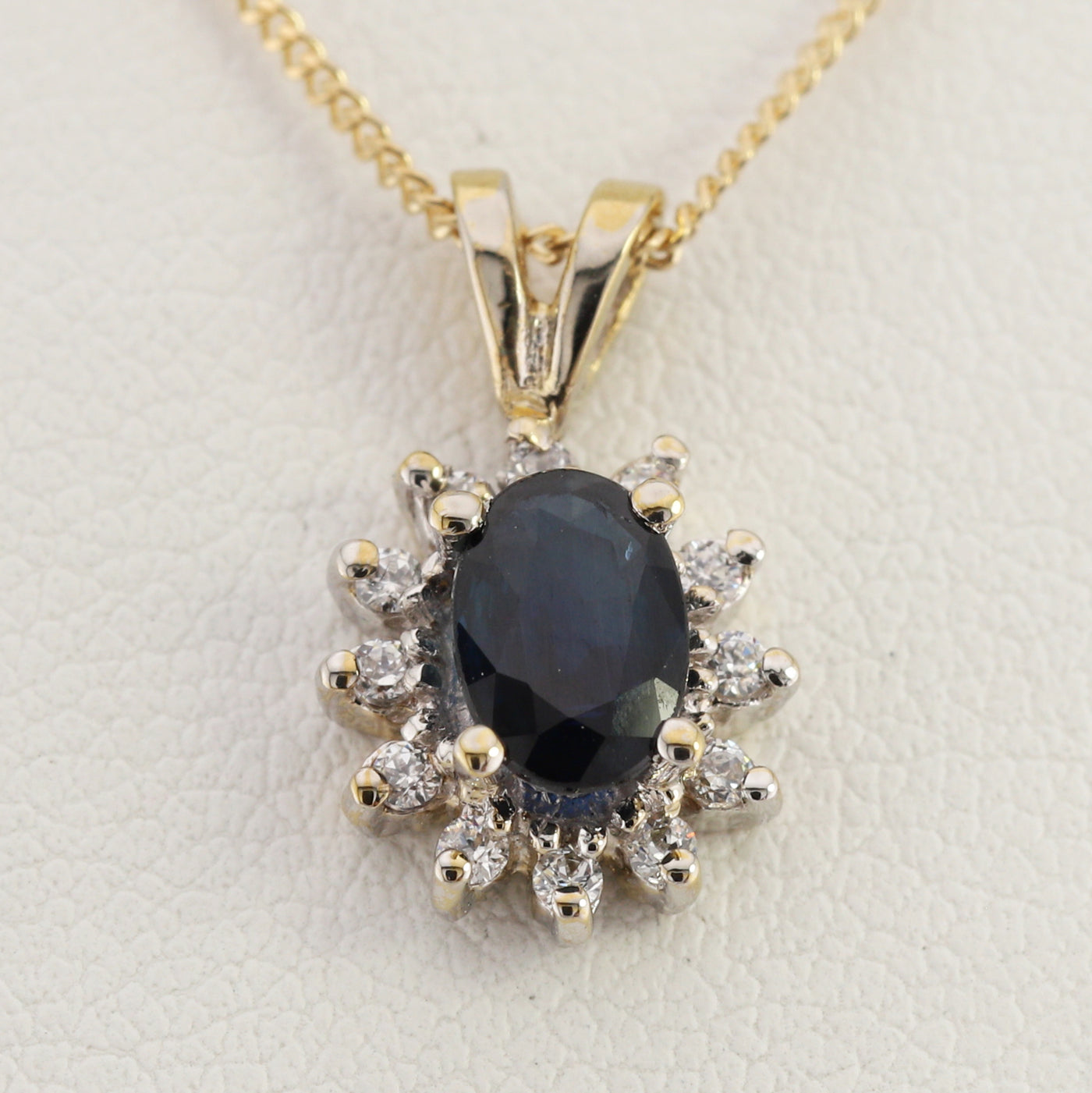 Sapphire Cluster Pendant