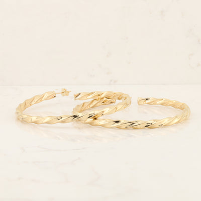 Twist Hoop Earrings