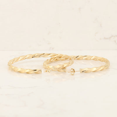 Twist Hoop Earrings