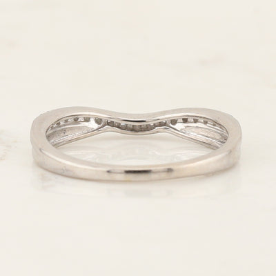 14kt w/g Fitted Wedding Band
