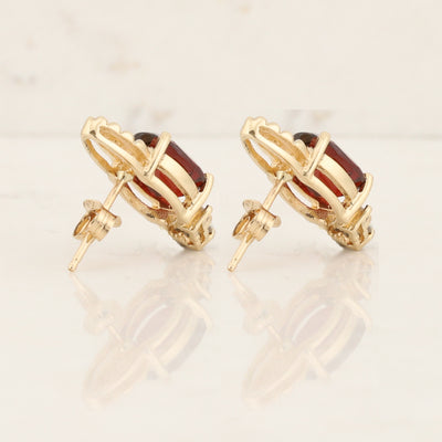 Garnet Stud Earrings