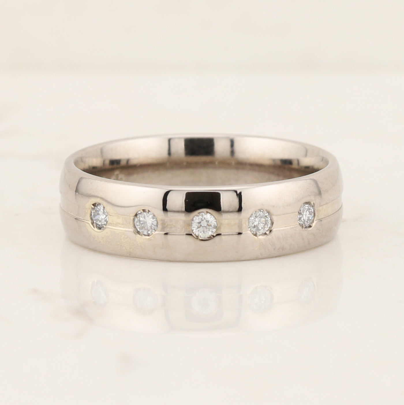 Gypsy Set Diamond Band