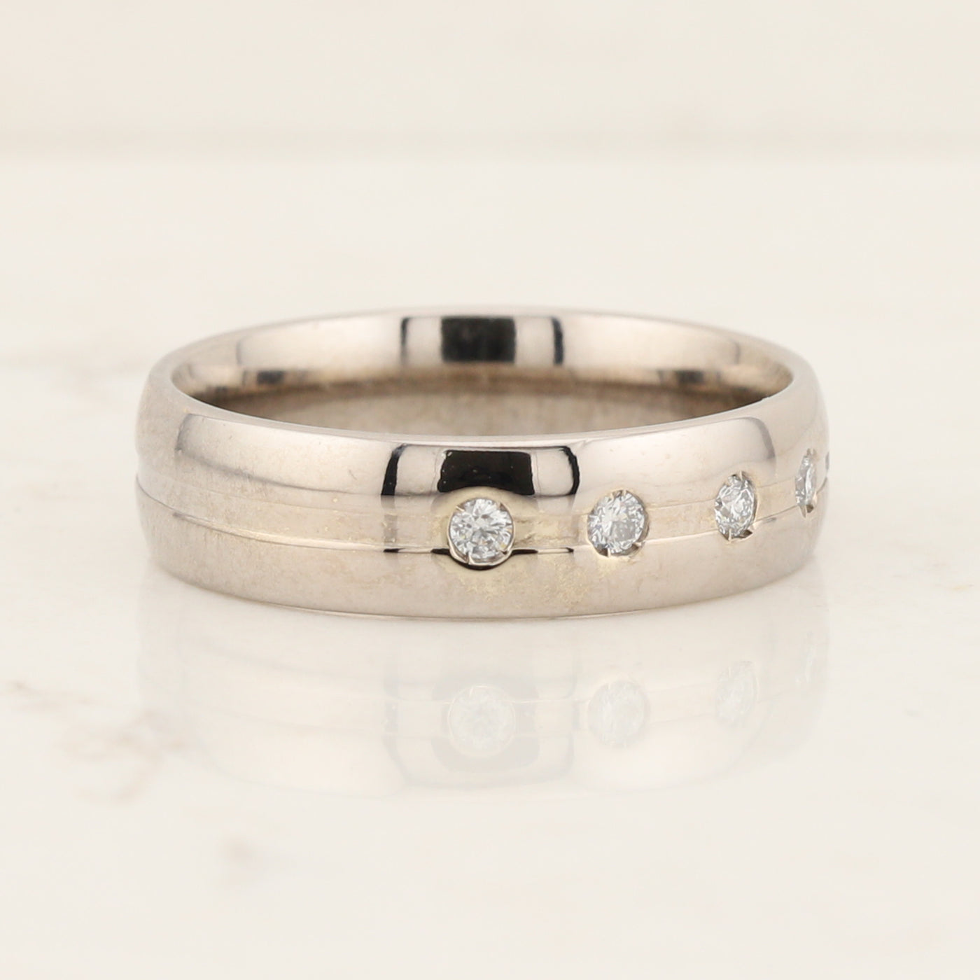 Gypsy Set Diamond Band