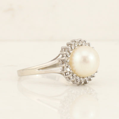 Pearl Cluster Ring