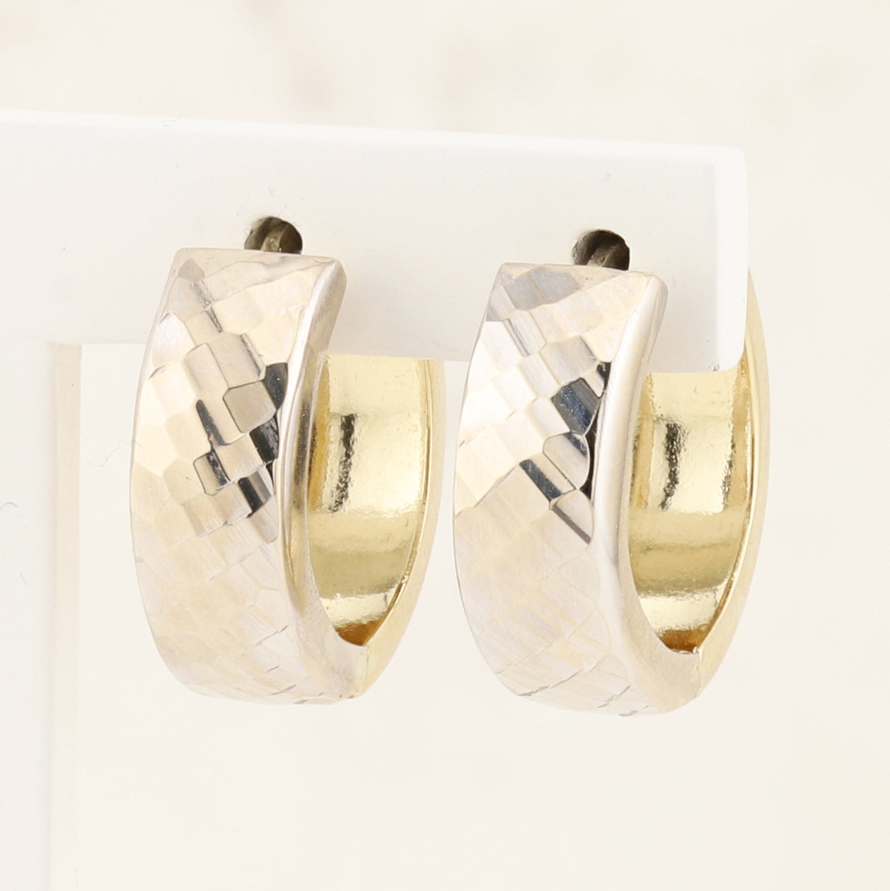 Two Tone Reversible Earrings