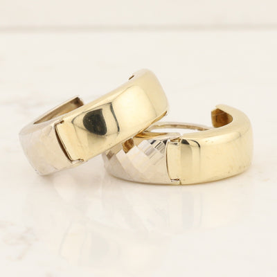 Two Tone Reversible Earrings