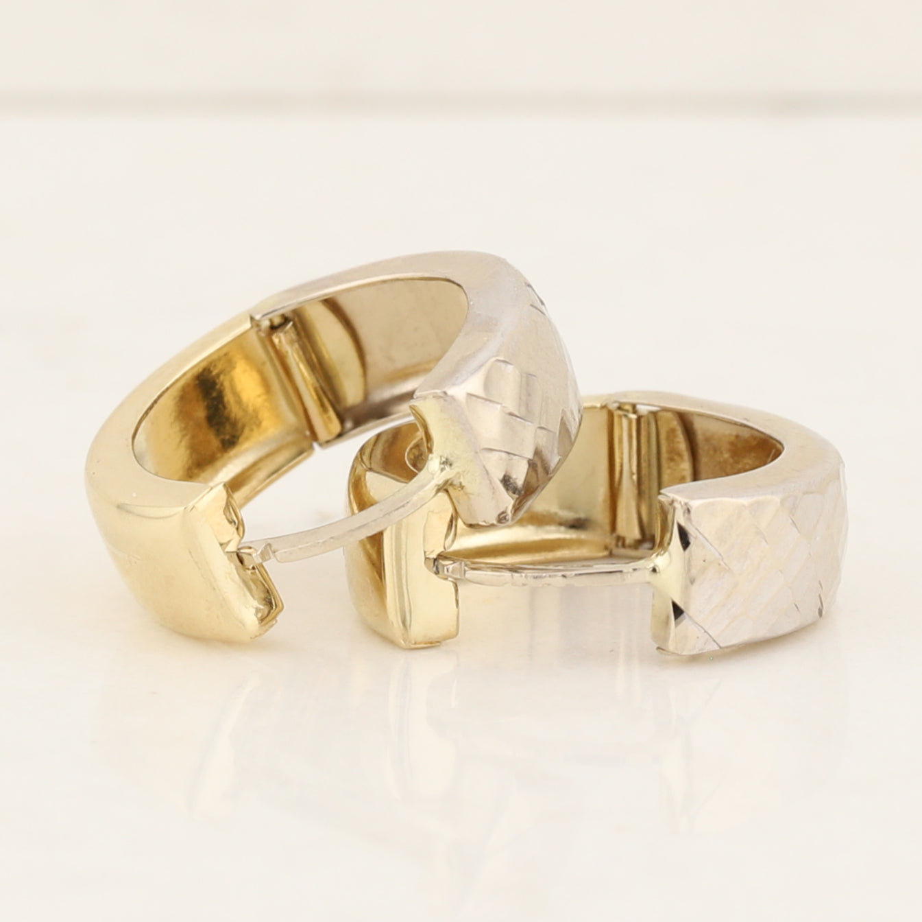 Two Tone Reversible Earrings