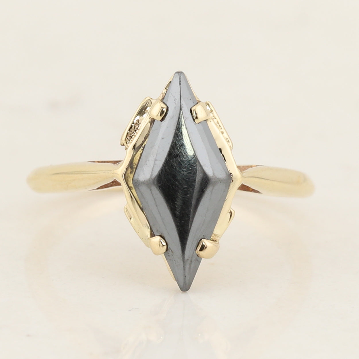 Hematite Diamond Shaped Ring