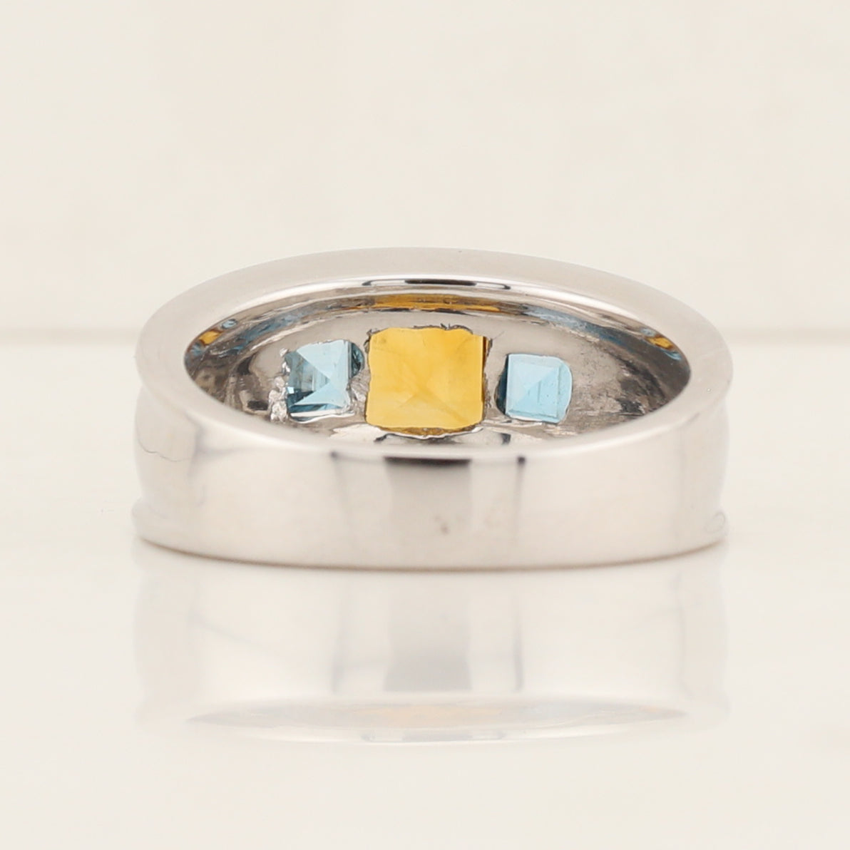 Citrine & Blue Topaz Ring