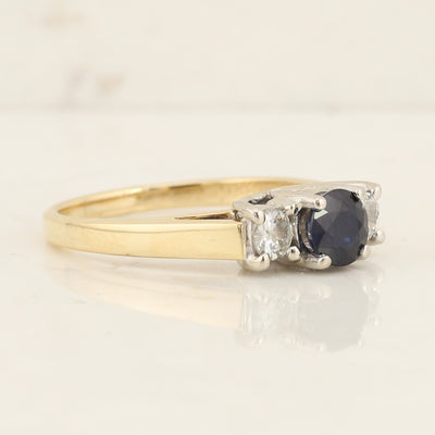 Sapphire & Diamond Ring