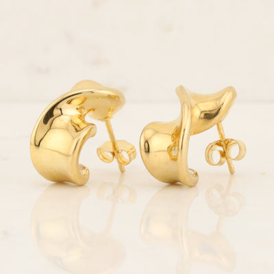 Hollow Twist Stud Earrings