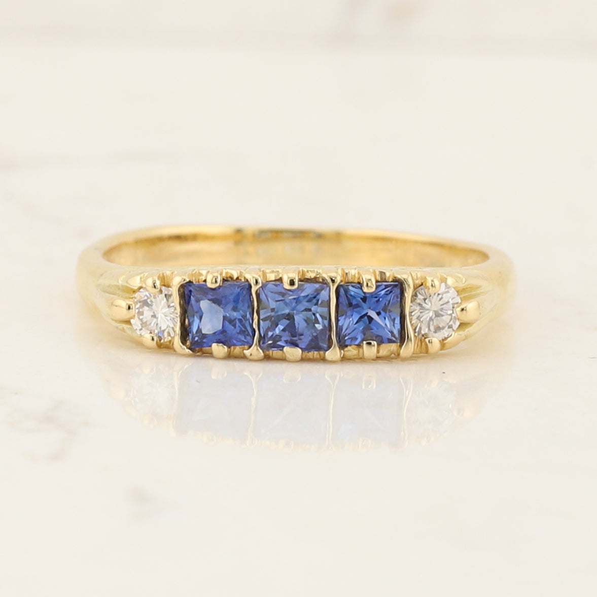 Sapphire & Diamond Ring