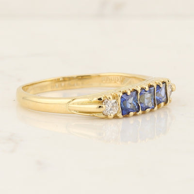 Sapphire & Diamond Ring