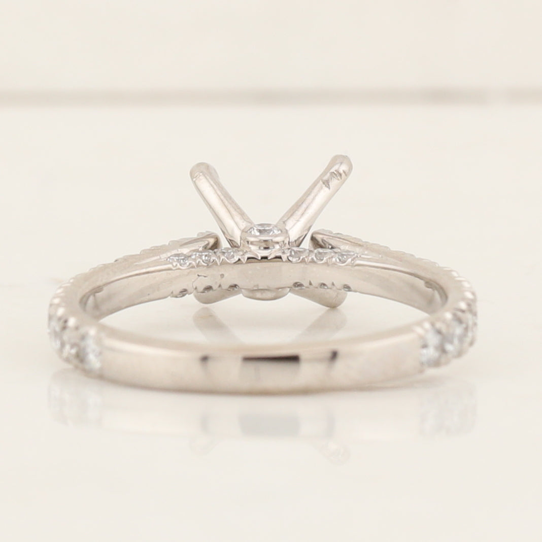 14kt w/g Semi Set Diamond Ring