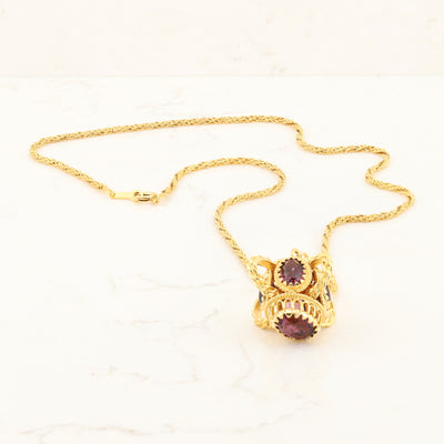 Amethyst Pendant and Chain