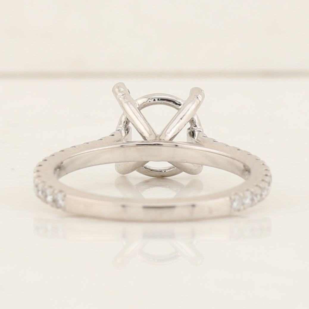 Platinum Mount Semi Set Diamond